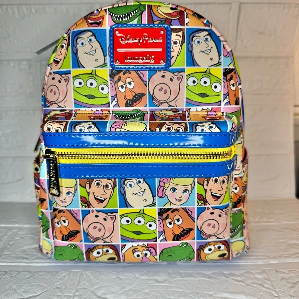 New Disney Loungefly Toy Story Backpack Multicolor
